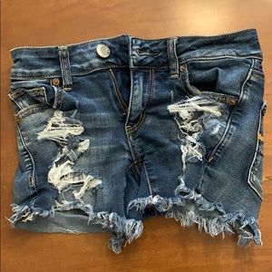 Size 0 jean shorts American Eagle